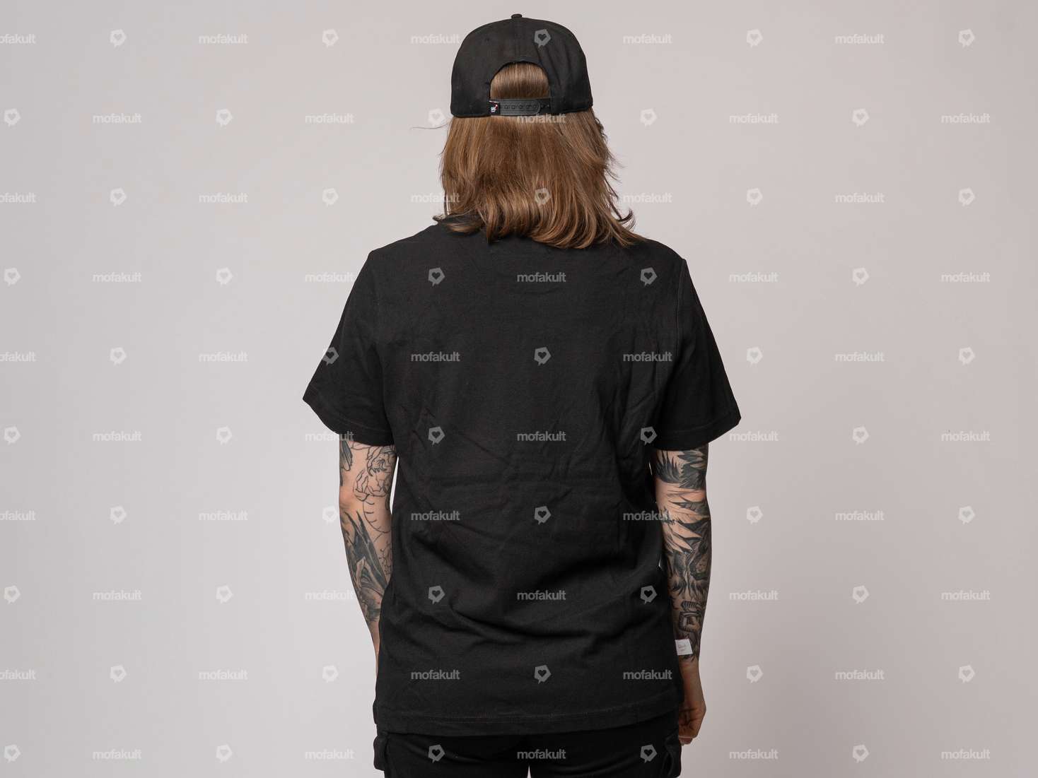 mk-Merch T-Shirt "SACHS" UNISEX black Carousel Image 2