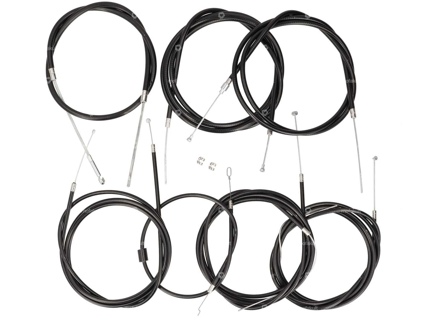 BGM cable set "Original" black | Vespa PX, P Carousel Image 1