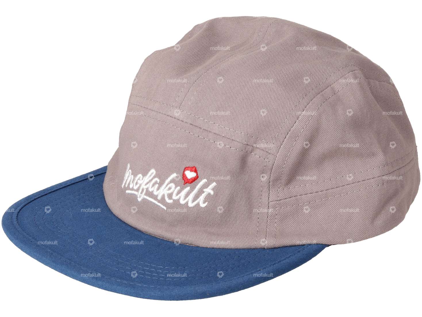mk-Merch Cap "mofakult" gray / blue Carousel Image 1