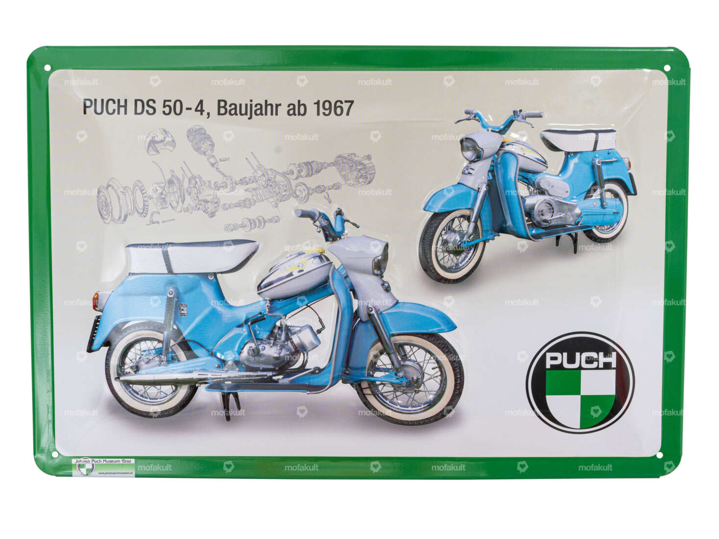 Nostalgic Art tin sign "Puch DS 50-4" 30 x 20 cm Carousel Image 1