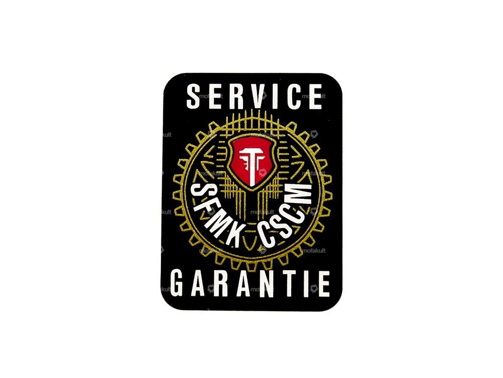 Service / Warranty sticker (original) white Carousel Image 1
