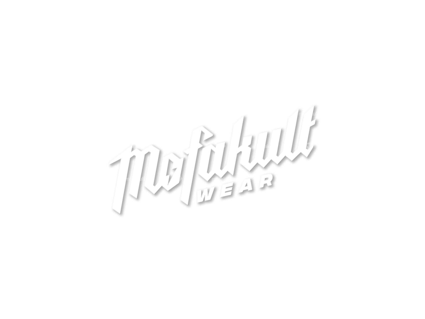 Sticker "Mofakultwear" white 80 x 43 mm foil plot Carousel Image 1