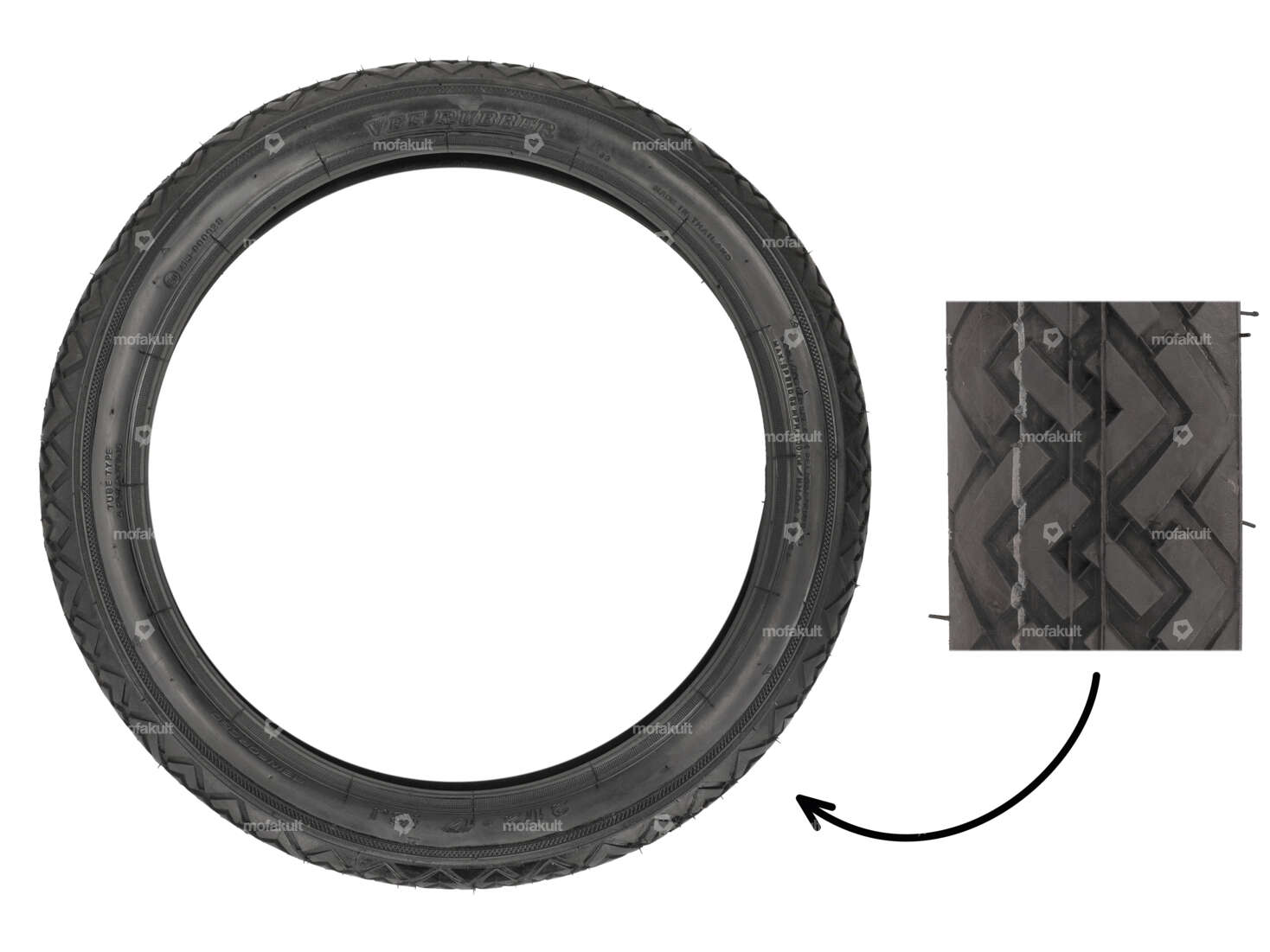 VeeRubber 2.50 x 17" tires VRM087 (V087) Allround Carousel Image 1