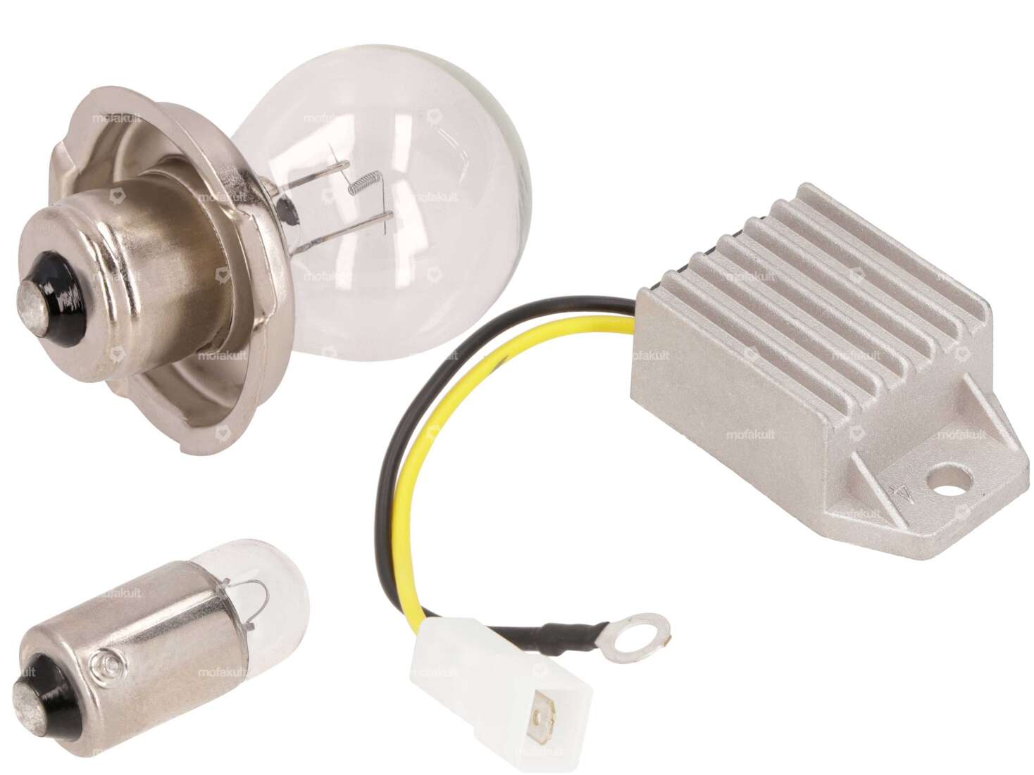 6V bulb set (P26s) with GPO voltage regulator | Puch Carousel Image 1