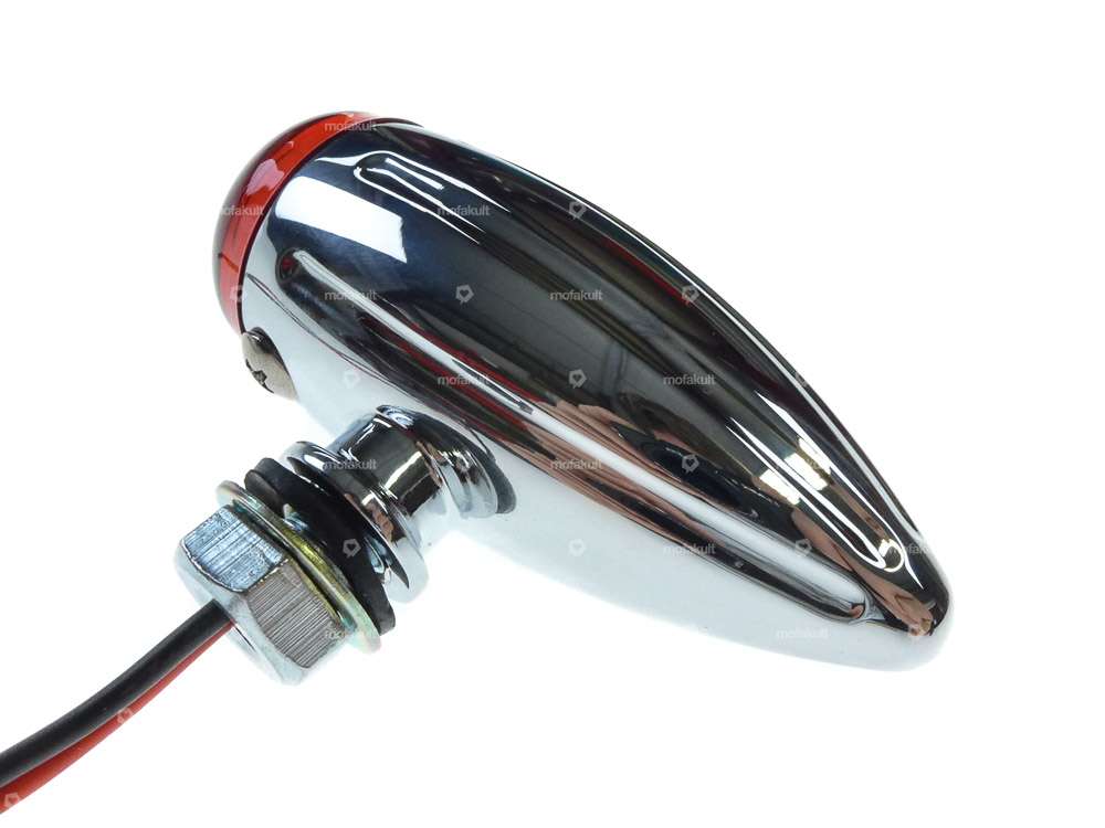 Rear light "Virginia" chrome Carousel Image 3