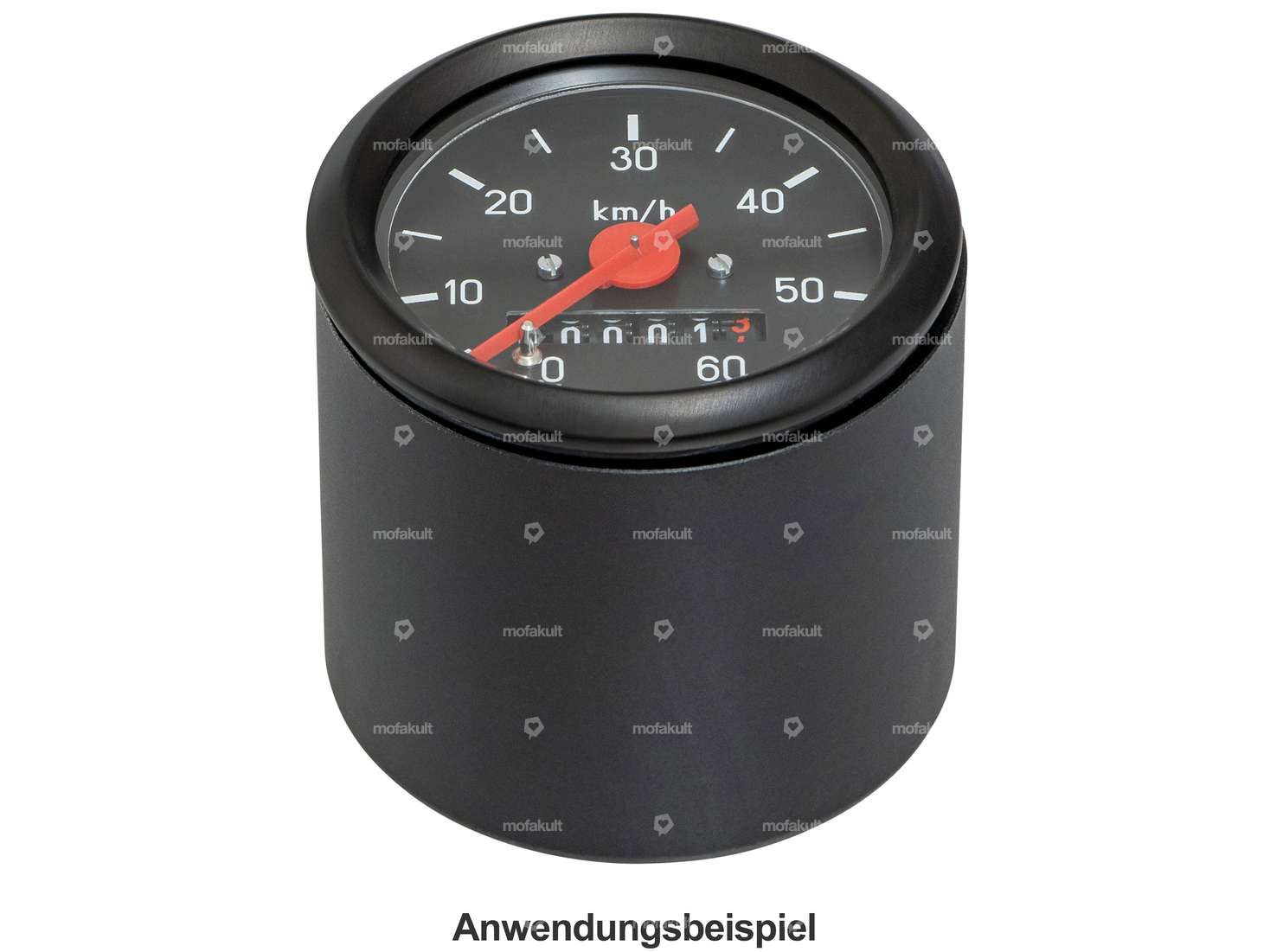 66HEROES speedometer cup Ø 60 mm black anodized Carousel Image 3