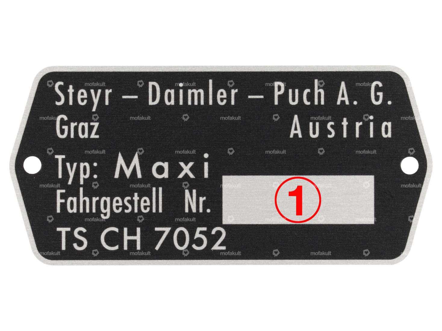 Type plate CH7052 | Puch Maxi N Carousel Image 3