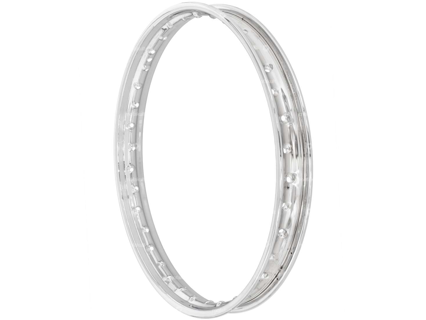 Rim ring 1.60 x 19" (60 mm) chrome large nipple holes Carousel Image 1
