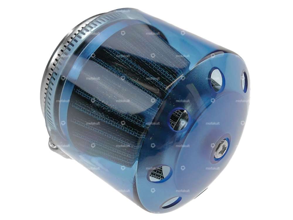 GPO air filter grille with splash cap blue SHA carburetor (Ø=60mm) Carousel Image 2