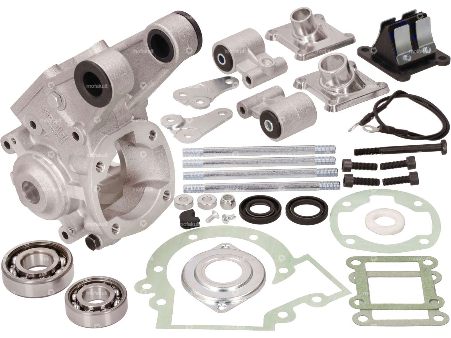 Polini engine housing 4-flap diaphragm | Peugeot 103, 104, 105, GL 10 Carousel Image 1