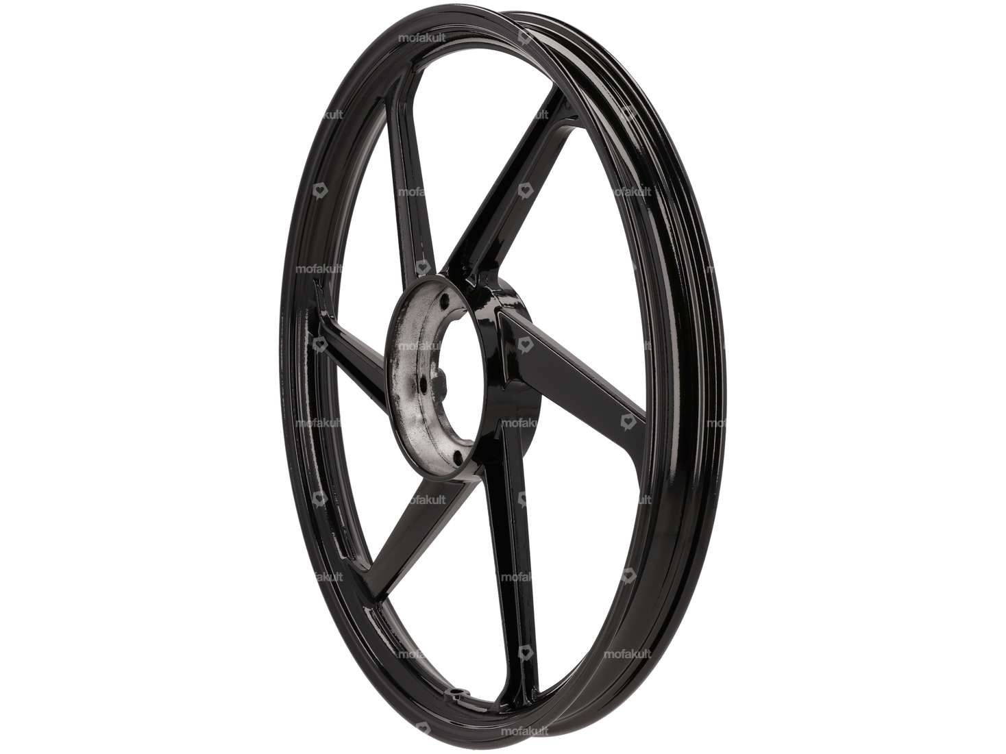 Rim 17" cast black (6 single spokes) | Puch Carousel Image 1