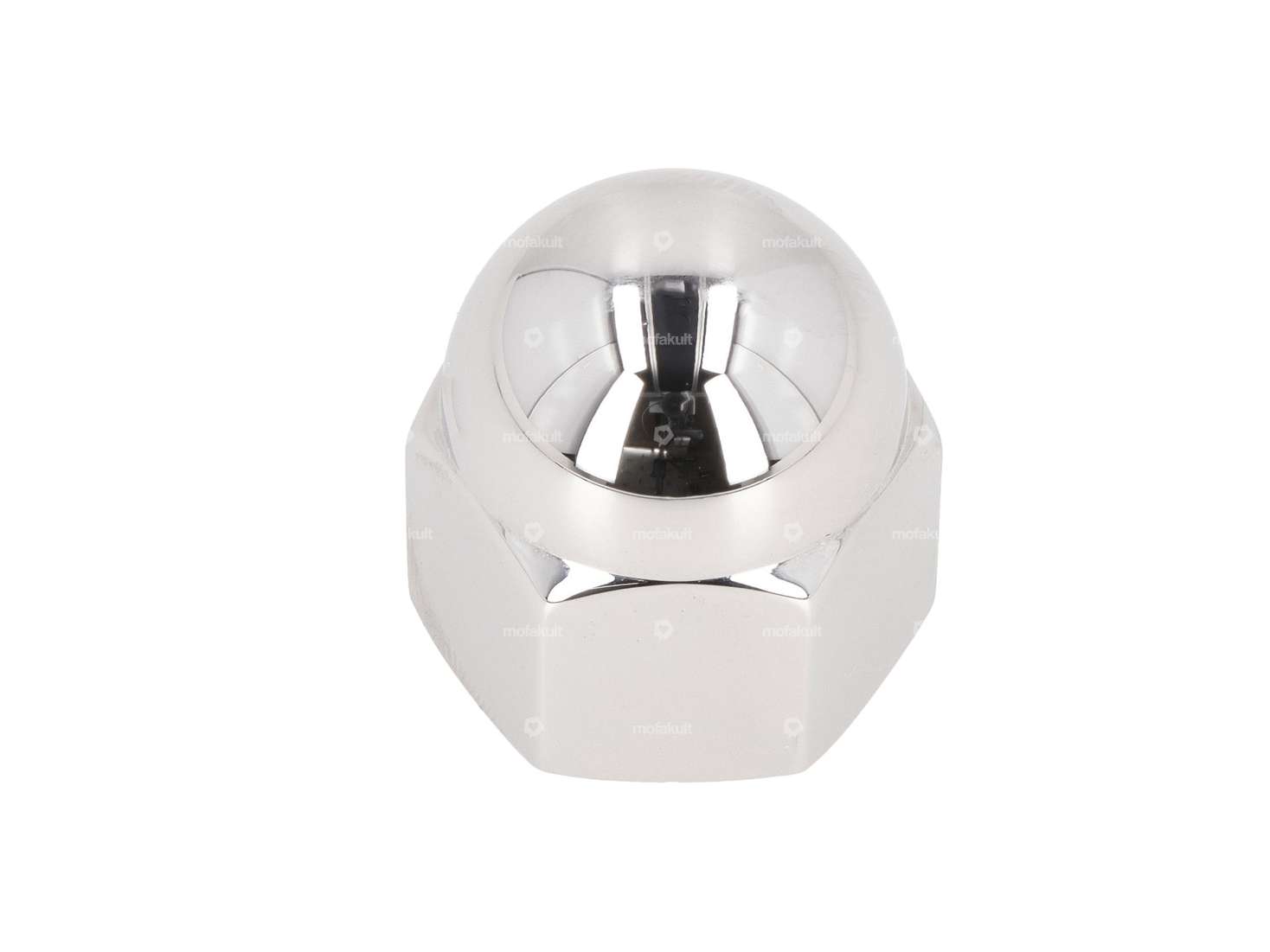 GPO cap nut M12x1 SW19 wheel nut chrome Carousel Image 1