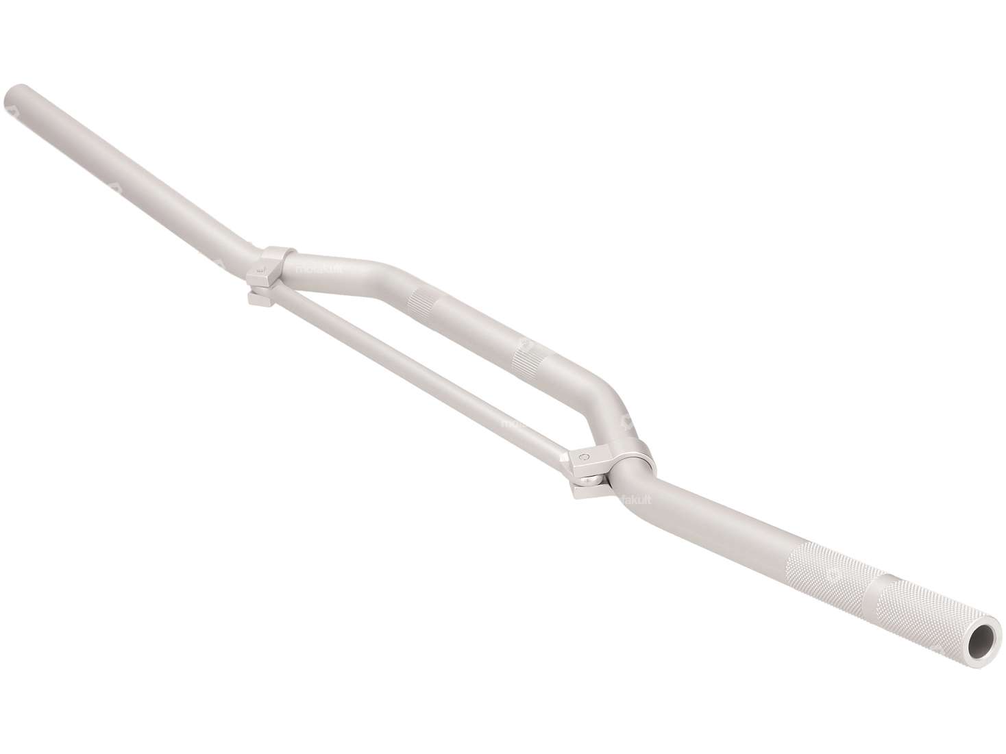 Racing handlebar fork plate 8 cm / wide aluminum silver Carousel Image 2