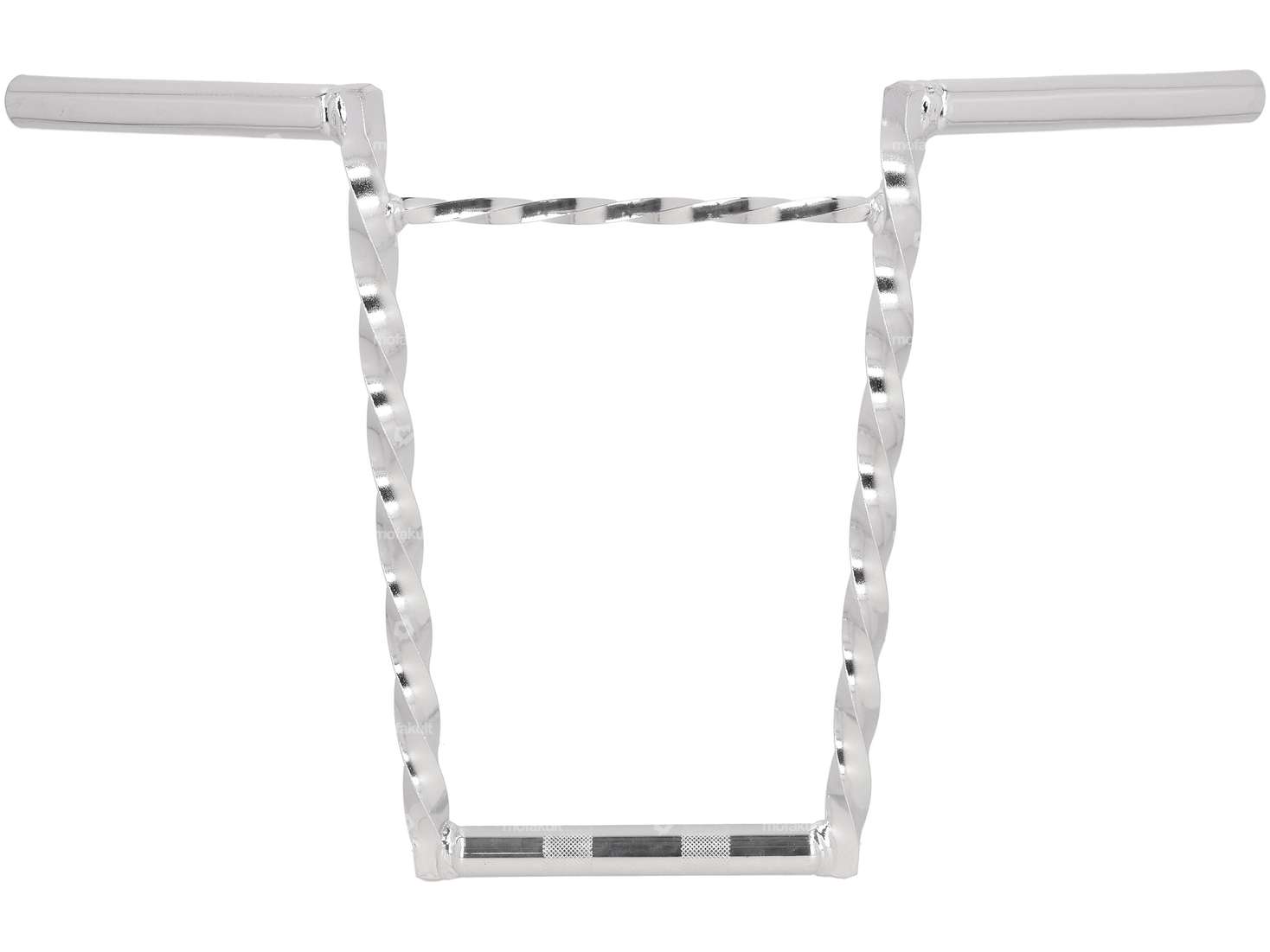 Handlebar fork plate 35 cm turned with chrome strut Carousel Image 1