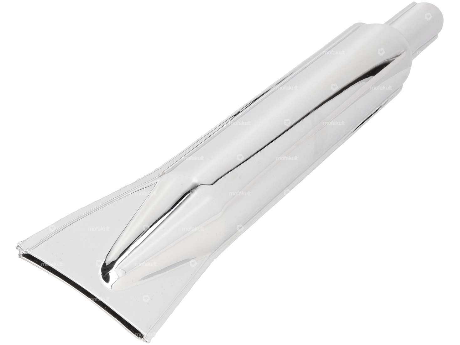 Muffler (28/56mm) Chrome exhaust long Carousel Image 2