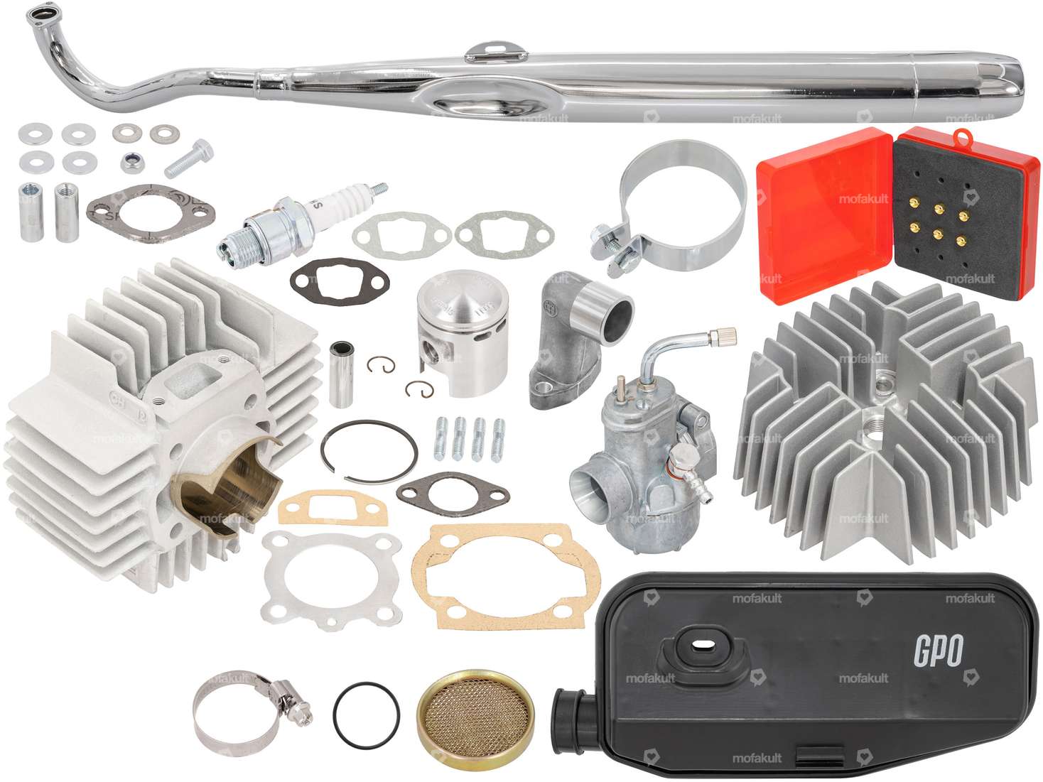 swiing® Ingenious Tuning Kit 45 mm with Resonance Muffler | Puch E50 Carousel Image 1