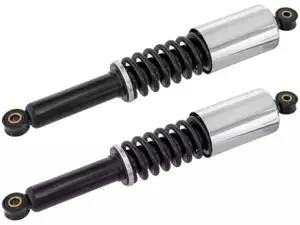 Shock absorber 36 cm chrome / black with cover cap Shock absorber 36 cm chrome / black with cover cap