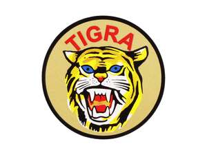 "TIGRA" Coat of Arms Sticker, Ø 44 mm | Tigra Pioneer "TIGRA" Coat of Arms Sticker, Ø 44 mm | Tigra Pioneer