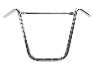 Handlebar fork plate 40 cm curved with chrome strut Handlebar fork plate 40 cm curved with chrome strut