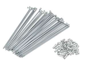 Spoke set incl. nipple (2.9 x 160 mm) galvanized steel Spoke set incl. nipple (2.9 x 160 mm) galvanized steel