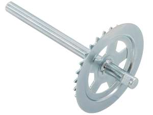 Pedal axle 28 T. keyway galvanized (B-quality) | Piaggio Ciao Pedal axle 28 T. keyway galvanized (B-quality) | Piaggio Ciao