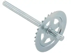 Pedal axle 28 T. keyway galvanized (B-quality) | Piaggio Ciao Pedal axle 28 T. keyway galvanized (B-quality) | Piaggio Ciao