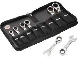BGS Ratchet Combination Wrench Set 8-piece SW8-19 BGS Ratchet Combination Wrench Set 8-piece SW8-19