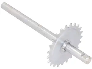 Pedal axle 23 T. keyway galvanized NOS | Piaggio SI Pedal axle 23 T. keyway galvanized NOS | Piaggio SI