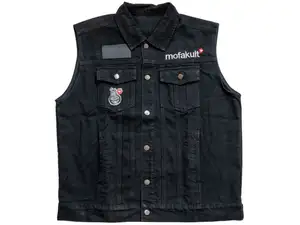 mk-Merch denim vest black (S - XXL) mk-Merch denim vest black (S - XXL)