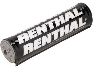 RENTHAL handlebar protection black / white / silver 22 cm RENTHAL handlebar protection black / white / silver 22 cm