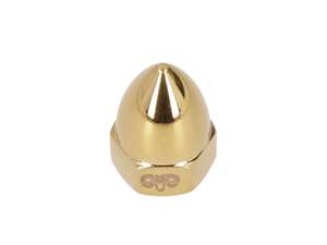 66HEROES Pointed Nut "Bullet" M10x1 Stainless Steel Gold 66HEROES Pointed Nut "Bullet" M10x1 Stainless Steel Gold