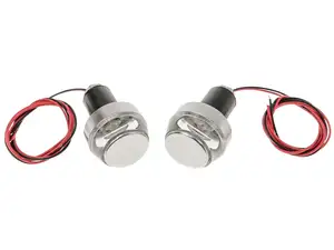 66HEROES blinker set LED 12V DC silver (handlebar mounting) 66HEROES blinker set LED 12V DC silver (handlebar mounting)
