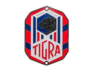 "TIGRA" Flat Head Tube Brand Plate | Tigra "TIGRA" Flat Head Tube Brand Plate | Tigra