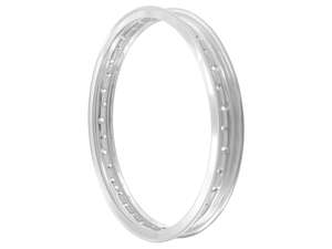 Rim ring 1.60 x 17" (55 mm) aluminum silver anodized large nipple holes Rim ring 1.60 x 17" (55 mm) aluminum silver anodized large nipple holes