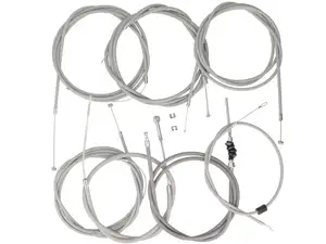 BGM cable set "Original" gray | Vespa PX Lusso BGM cable set "Original" gray | Vespa PX Lusso