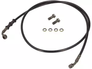 Brake line 0.9 - 1.9 m (selection) black 28 / 90° incl. banjo bolts Brake line 0.9 - 1.9 m (selection) black 28 / 90° incl. banjo bolts
