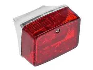 Rear light glossy chrome - red Rear light glossy chrome - red