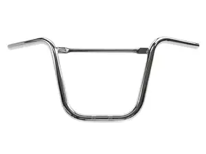 Handlebar fork plate 30 cm curved with chrome strut Handlebar fork plate 30 cm curved with chrome strut
