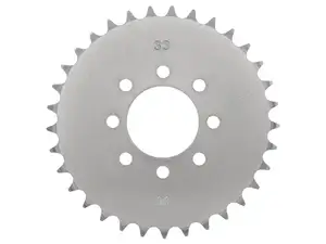 GPO sprocket 33 teeth (8 hole) galvanized | Tomos GPO sprocket 33 teeth (8 hole) galvanized | Tomos