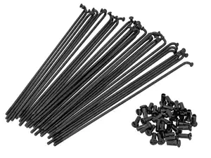 GPO 19" spoke set incl. nipple (2.9 x 212 mm) black GPO 19" spoke set incl. nipple (2.9 x 212 mm) black