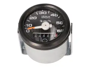 Speedometer 60 km/h Ø 48 mm Veglia replica black | Piaggio Ciao, SI, Bravo, Boxer Speedometer 60 km/h Ø 48 mm Veglia replica black | Piaggio Ciao, SI, Bravo, Boxer