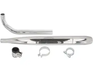 Exhaust set cigar Ø 28 / 65 mm chrome | Hercules Prima, Optima Exhaust set cigar Ø 28 / 65 mm chrome | Hercules Prima, Optima