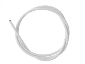 Cable sheath Ø 5 mm white (per meter) PTFE inner sheath Cable sheath Ø 5 mm white (per meter) PTFE inner sheath