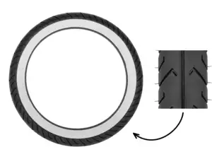 Mitas 2.50 x 16" tires MC2 Semi-Slick whitewall Mitas 2.50 x 16" tires MC2 Semi-Slick whitewall