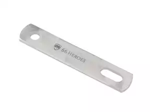 66HEROES Exhaust bracket 75 mm flat Inox 66HEROES Exhaust bracket 75 mm flat Inox