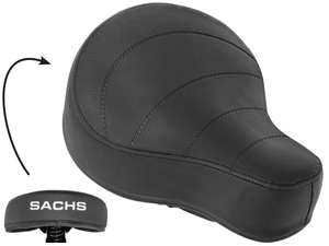 Saddle "SACHS" lettering low black Saddle "SACHS" lettering low black
