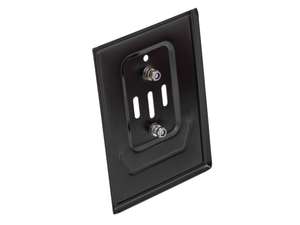 GPO license plate holder Inox black (CH version) GPO license plate holder Inox black (CH version)