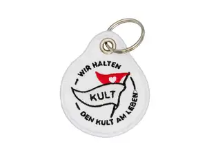 mk-Merch key ring "mofakult - We keep the cult alive" 65 x 55 mm mk-Merch key ring "mofakult - We keep the cult alive" 65 x 55 mm