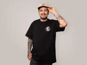 KULTWEAR T-Shirt "Canister" oversize black KULTWEAR T-Shirt "Canister" oversize black