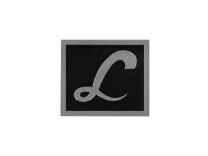Sticker "L" 30 x 27 mm rear mudguard | Piaggio Ciao Lusso Sticker "L" 30 x 27 mm rear mudguard | Piaggio Ciao Lusso
